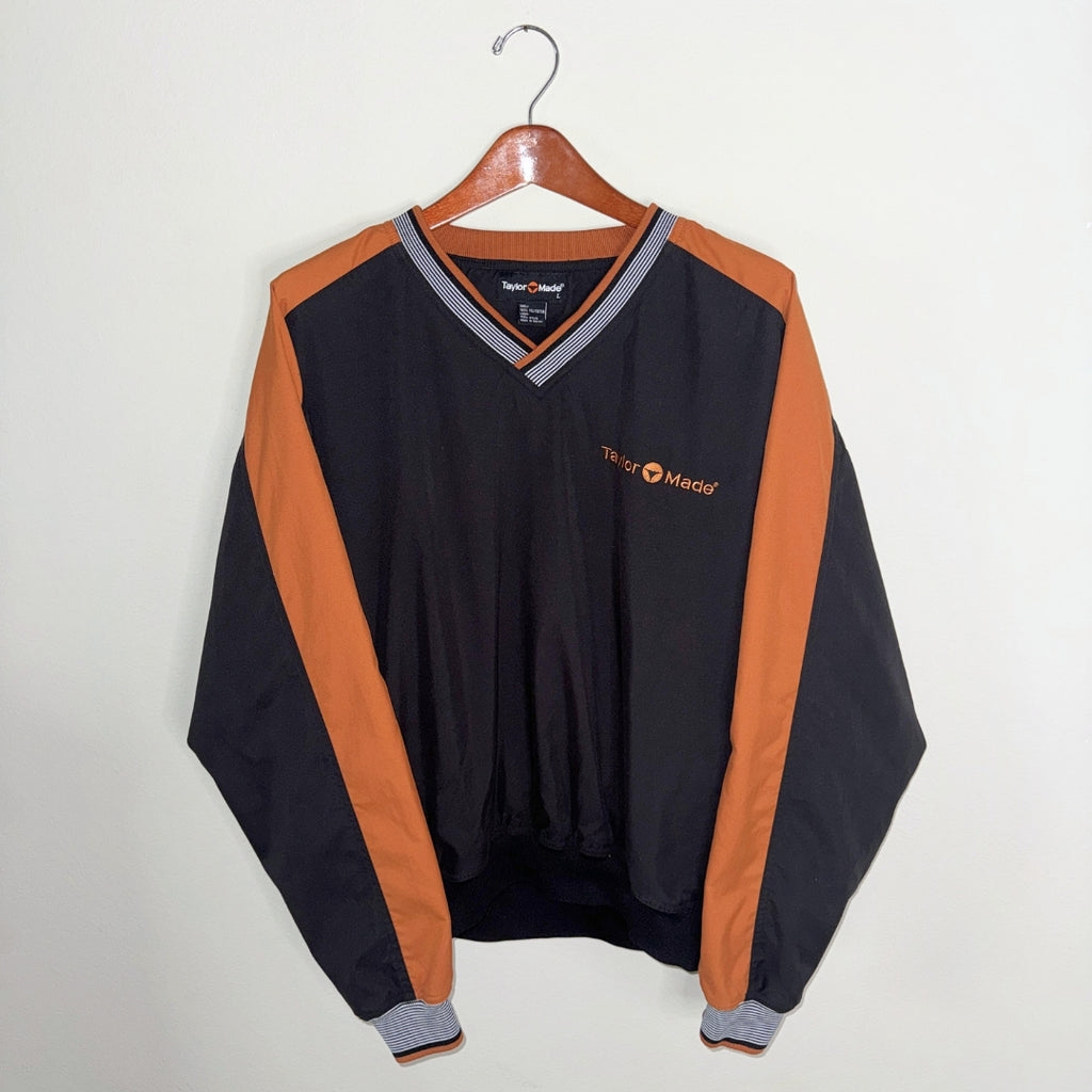 Taylormade Black/Orange Colorblock Windbreaker