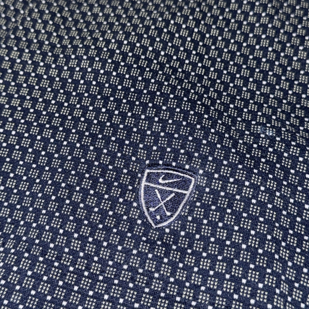 Tiger Woods Nike Shield Dotted Pattern Polo