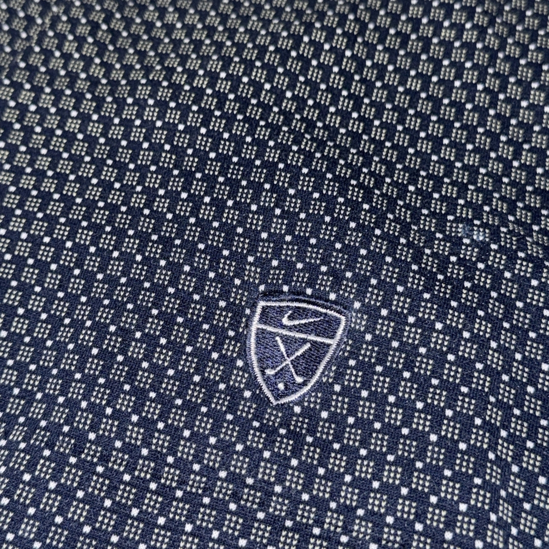 Tiger Woods Nike Shield Dotted Pattern Polo