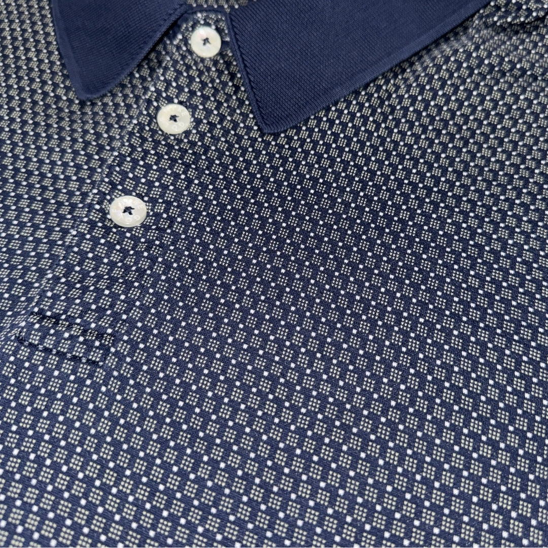 Tiger Woods Nike Shield Dotted Pattern Polo