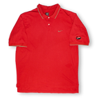 Tiger Woods Ying Yang Sunday Red Gold Trim Polo