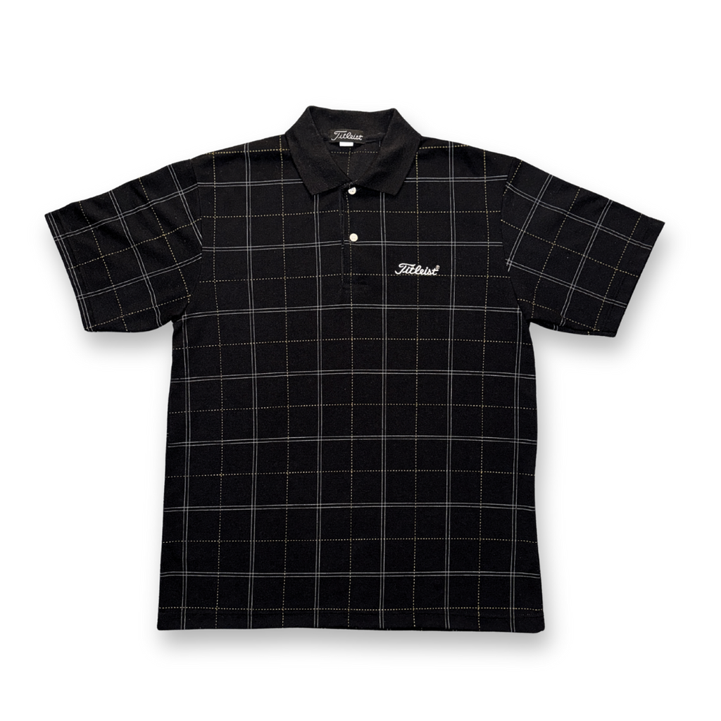Titleist Subtle Plaid Black Polo