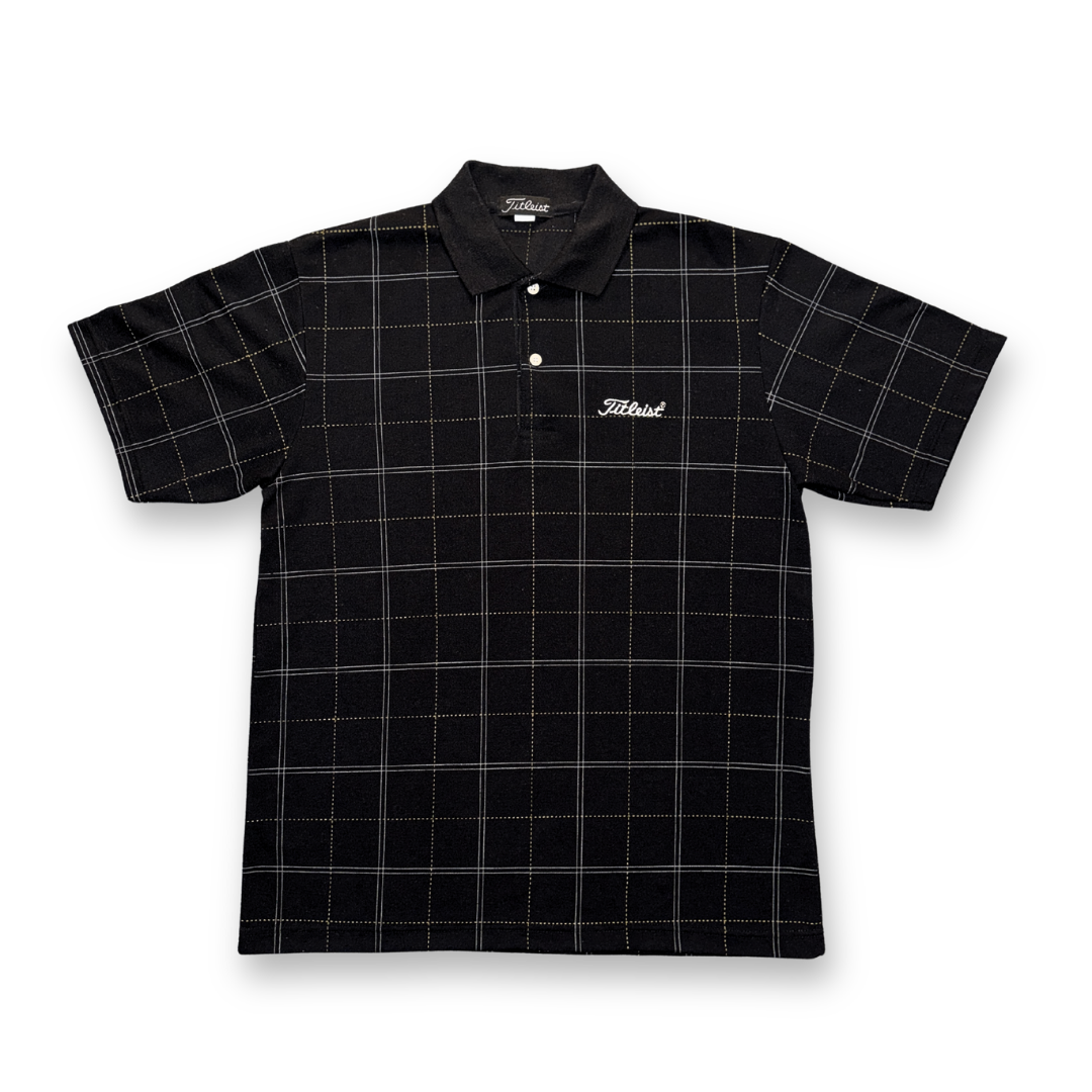 Titleist Subtle Plaid Black Polo