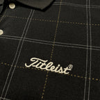 Titleist Subtle Plaid Black Polo