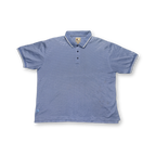Top Flite Blue/White/Silver Textured Vintage Polo