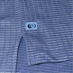 Top Flite Blue/White/Silver Textured Vintage Polo